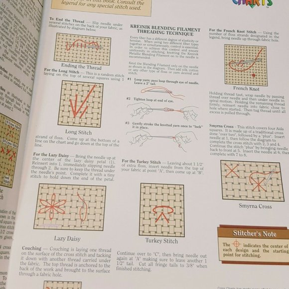 Gentle Breeze Cross Stitch Leaflet 1992 - Picture 6 of 8